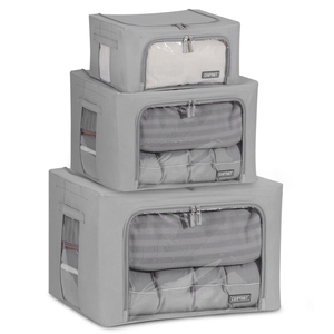 24L+66L+100L Reinforced Clothes Storage Box