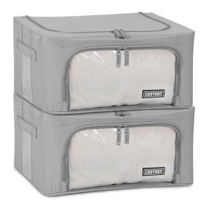 2-Pack Reinforced Clothes Storage Box
