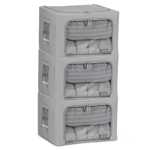 3-Pack 66L Foldable Clothes Storage Organizer